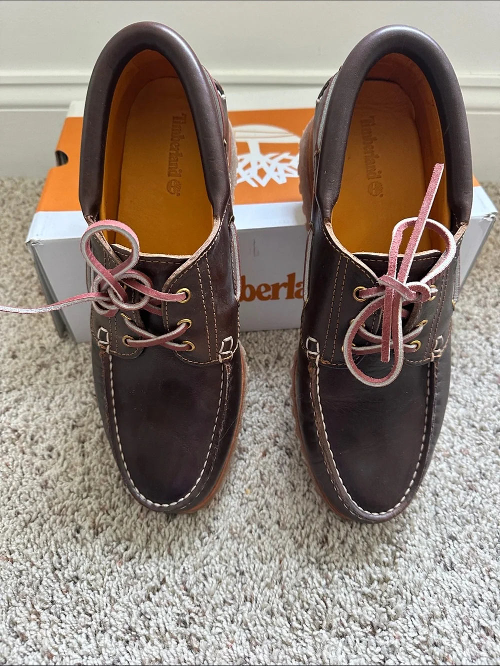Timberland Brown Full Grain Leather Men's  Boat Shoes. Brand new, no box